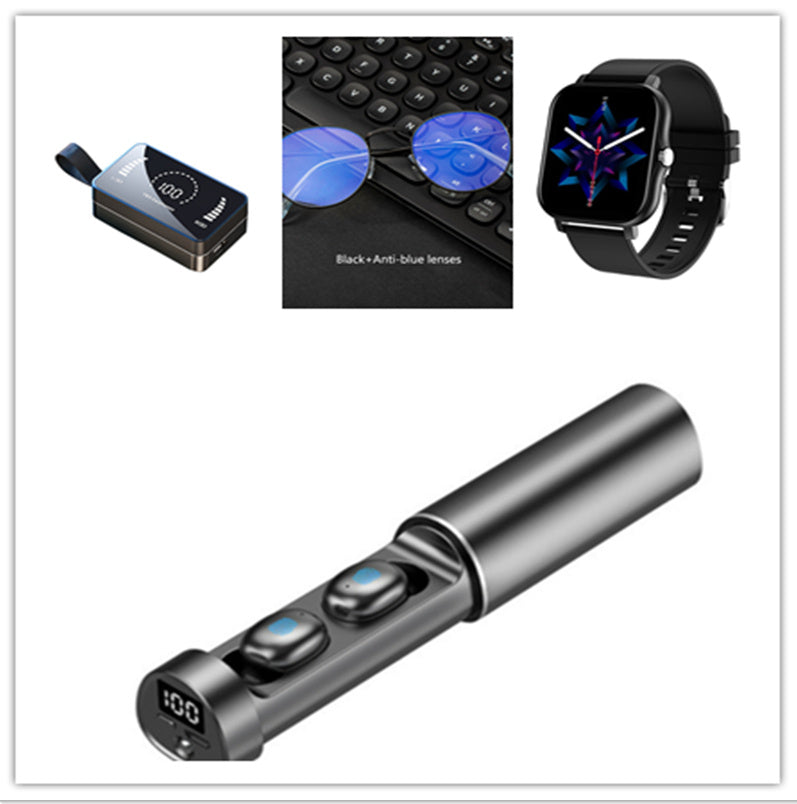 Wireless Bluetooth 5.0 Earbuds – High-Quality Sound & Smart LED Display!