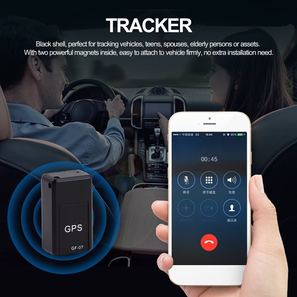 Mini Magnetic GPS Tracker – Real-Time Tracking & Voice Monitoring!