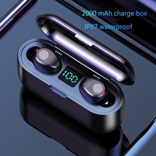 Wireless Bluetooth Earbuds – High-Performance Sound with LED Display!