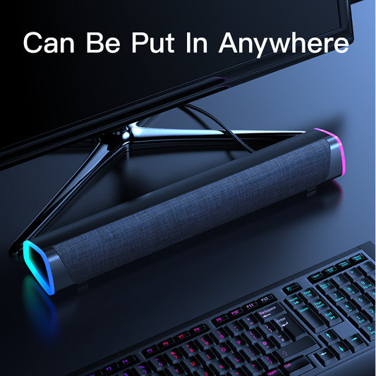 High-Power Bluetooth Soundbar – Immersive Stereo Audio & Long Battery Life!