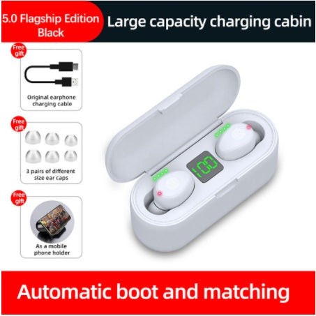 Wireless Bluetooth Earbuds – High-Performance Sound with LED Display!