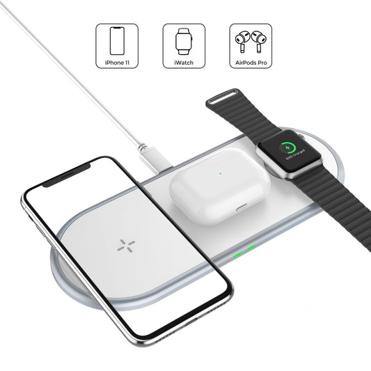 3-in-1 Wireless Charging Station – Power Up All Your Devices Simultaneously!