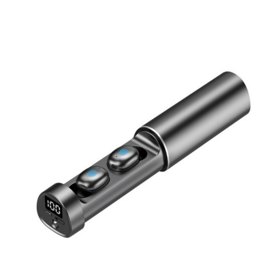 Wireless Bluetooth 5.0 Earbuds – High-Quality Sound & Smart LED Display!
