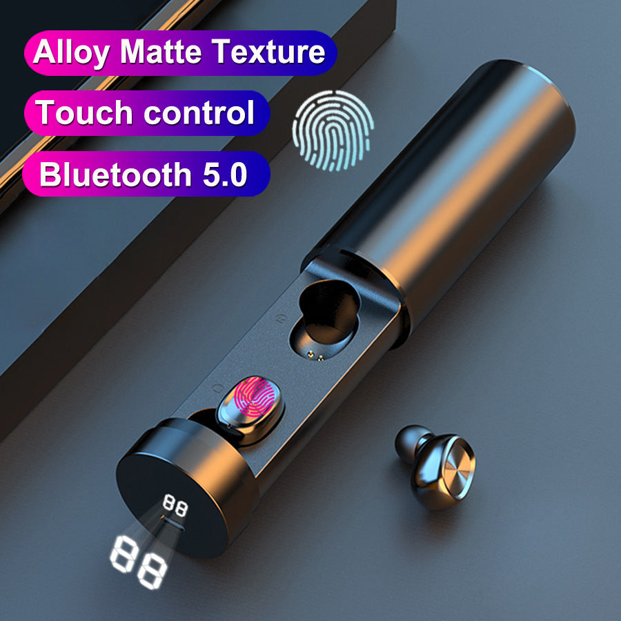 Wireless Bluetooth 5.0 Earbuds – High-Quality Sound & Smart LED Display!